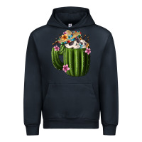 Navy Day Of The Dead Mexican Cactus Urban Hoodie - FaDigitalArtStudio
