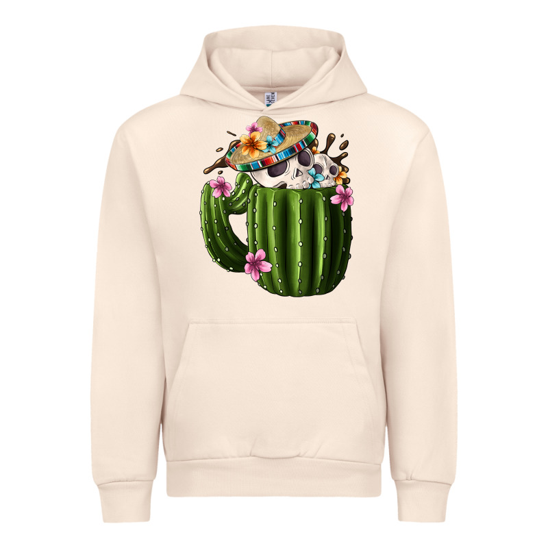 Day Of The Dead Mexican Cactus Urban Hoodie by FaDigitalArtStudio | Teevron