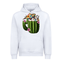 White Day Of The Dead Mexican Cactus Urban Hoodie - FaDigitalArtStudio