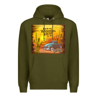 Army Green bind my wandering heart to thee Premium Hoodie - TumblerDesignByShophia