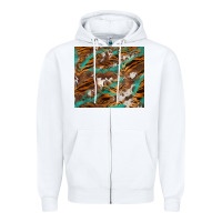 White tiger cowhide tumbler Zipper Hoodie - BarkalooDesign