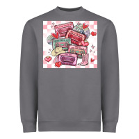 Storm valentine's day cassette tapes Heavyweight Sweatshirt - MaliasSmallBusiness