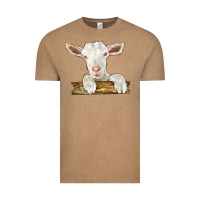 Vintage Coffee baby cashmere goat Vintage Tee - LillyAllenDesigns