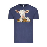 Vintage Denim baby cashmere goat Vintage Tee - LillyAllenDesigns