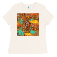 Western Skeleton Seamless Pattern Ladies Tee | Teevron