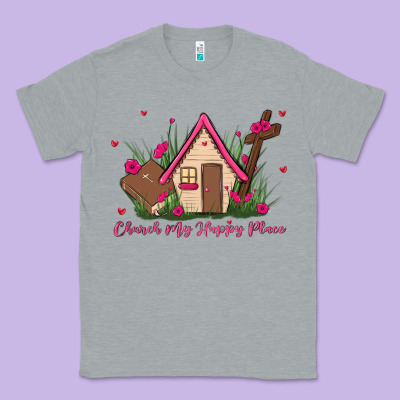 Church Is My Happy Place Classic Tee Designed By Maliassmallbusiness