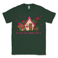 Sports Green church is my happy place Classic Tee - MaliasSmallBusiness