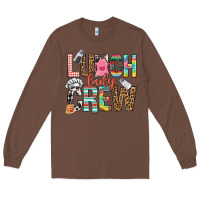 Chestnut lunch lady crew Long Sleeve Tee - NancyCooperArtShop
