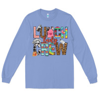 Colony Blue lunch lady crew Long Sleeve Tee - NancyCooperArtShop