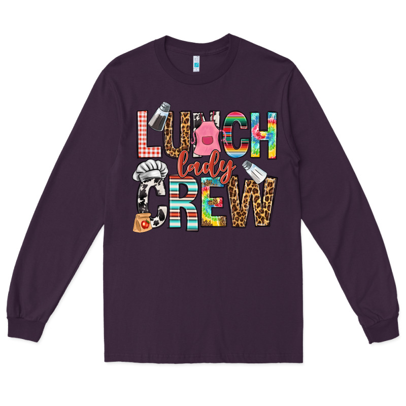 Lunch Lady Crew Long Sleeve Tee by NancyCooperArtShop | Teevron
