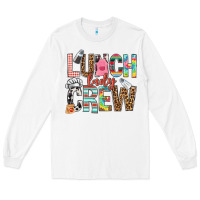 White lunch lady crew Long Sleeve Tee - NancyCooperArtShop