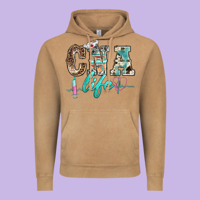 Western Nurse Cna Life Vintage Hoodie Designed By Barkaloodesign