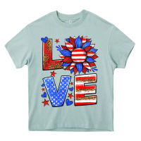 Arona love america sunflower Heavy Core Tee - HRA Design Shop
