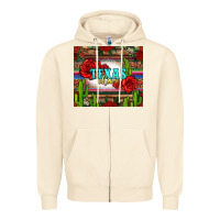 Sandshell texas chica with roses Zipper Hoodie - Jasminsmagicworld