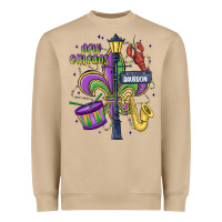 Mushroom new orleans mardi gras streets Heavyweight Sweatshirt - MaliasSmallBusiness