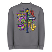Storm new orleans mardi gras streets Heavyweight Sweatshirt - MaliasSmallBusiness