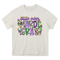 Cream little miss mardi gras Heavy Core Tee - RacoonDesign