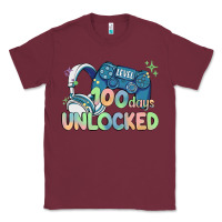 Burgundy level 100 days unlocked Classic Tee - MaliasSmallBusiness