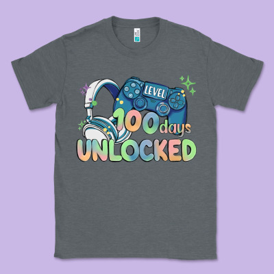 Level 100 Days Unlocked Classic Tee Designed By Maliassmallbusiness