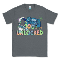 Charcoal Heather level 100 days unlocked Classic Tee - MaliasSmallBusiness