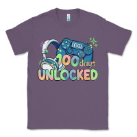 Lavender level 100 days unlocked Classic Tee - MaliasSmallBusiness