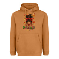 Meerkat december girl christmas afro messy bun Heavyweight Hoodie - texasbilliewilder