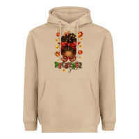 Mushroom december girl christmas afro messy bun Heavyweight Hoodie - texasbilliewilder