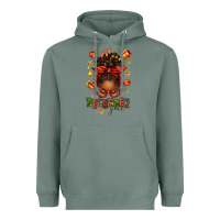 Sage december girl christmas afro messy bun Heavyweight Hoodie - texasbilliewilder