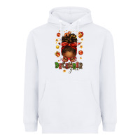 White december girl christmas afro messy bun Heavyweight Hoodie - texasbilliewilder