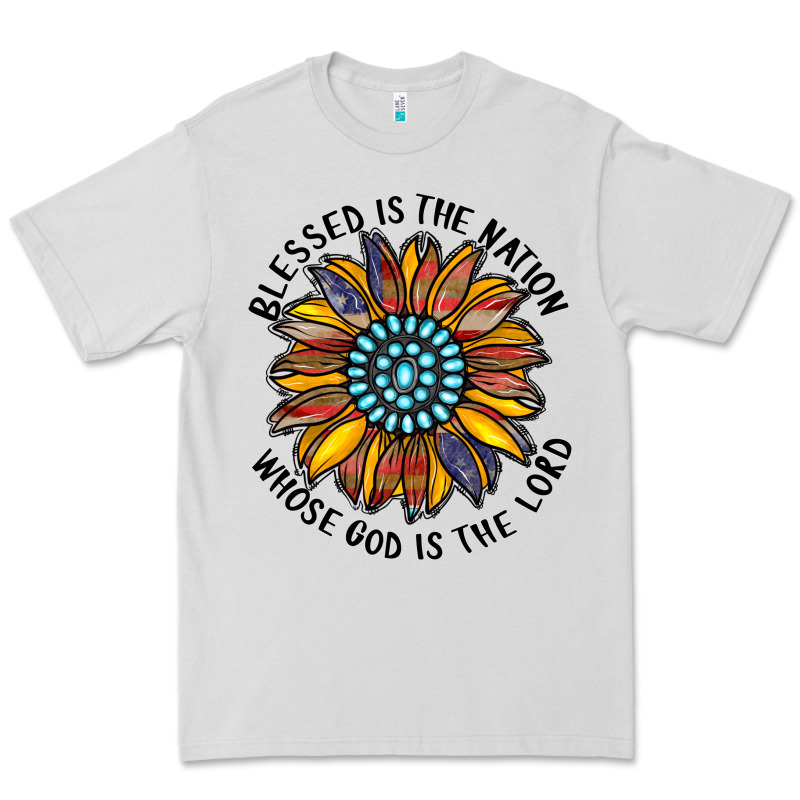 Blessed Is The Nation Whose God Is The Lord Premium Tee by CowhideDigitalArt | Teevron