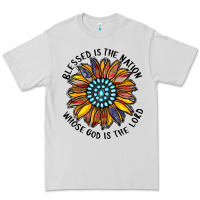 Dove Grey blessed is the nation whose god is the lord Premium Tee - CowhideDigitalArt