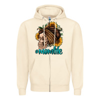 Sandshell momlife skull with bandana Zipper Hoodie - Jasminsmagicworld