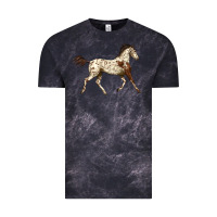 Cloud Black Appaloosa Horse Vintage Tee - LillyAllenDesigns