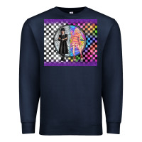 Navy gothic girl horror family Premium Sweatshirt - TumblerDesignByShophia