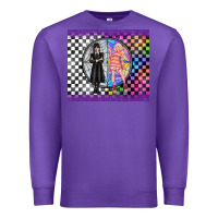 Purple gothic girl horror family Premium Sweatshirt - TumblerDesignByShophia