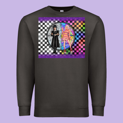 Gothic Girl Horror Family Premium Sweatshirt Designed By Tumblerdesignbyshophia