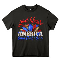 Asphalt god bless america land that i love Heavy Core Tee - HRA Design Shop