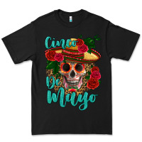 Black cinco de mayo skull Premium Tee - HRA Design Shop