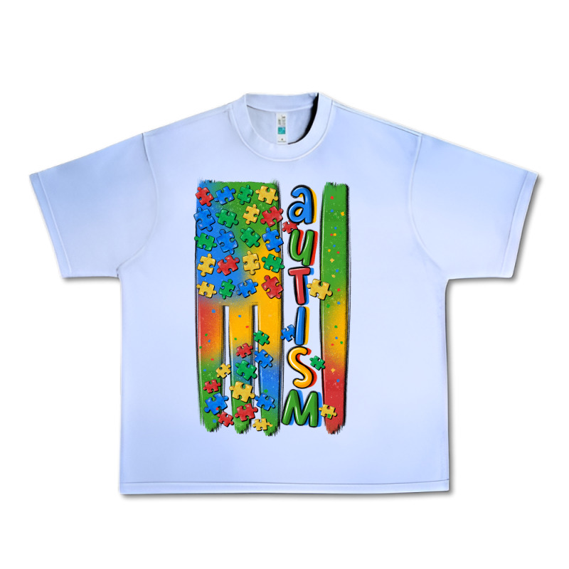 Autism American Flag Urban Heavy Tee by MaliasSmallBusiness | Teevron