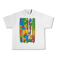 Lunar Rock autism american flag Urban Heavy Tee - MaliasSmallBusiness