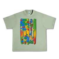 Oil Green autism american flag Urban Heavy Tee - MaliasSmallBusiness
