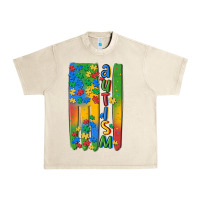 Sandshell autism american flag Urban Heavy Tee - MaliasSmallBusiness