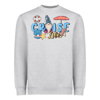 Heather Grey cruise life sailor gnome Heavyweight Sweatshirt - MaliasSmallBusiness