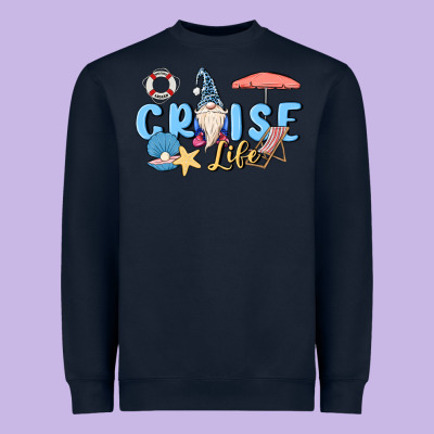 Cruise Life Sailor Gnome Heavyweight Sweatshirt Designed By Maliassmallbusiness