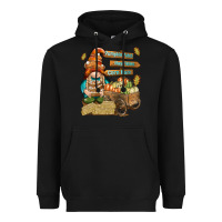 Black Pumpkin patch hayrides and corn maze Heavyweight Hoodie - NancyCooperArtShop