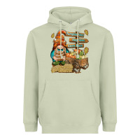Matcha Pumpkin patch hayrides and corn maze Heavyweight Hoodie - NancyCooperArtShop