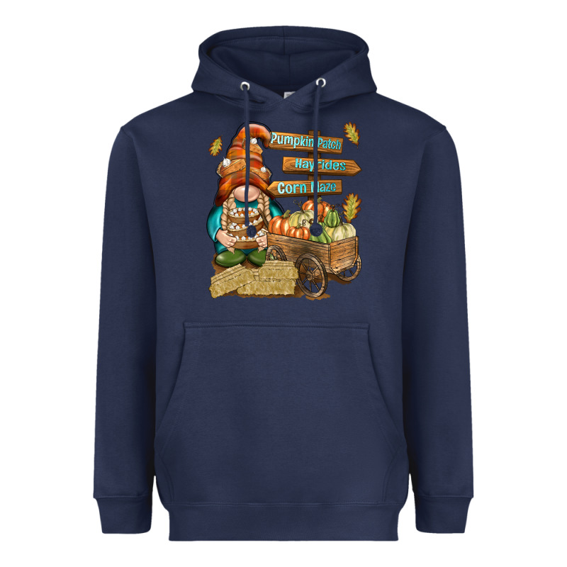 Pumpkin Patch Hayrides And Corn Maze Heavyweight Hoodie by NancyCooperArtShop | Teevron