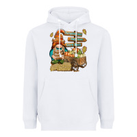 White Pumpkin patch hayrides and corn maze Heavyweight Hoodie - NancyCooperArtShop