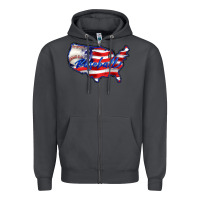 Smoke usa flag baseball Zipper Hoodie - BarkalooDesign