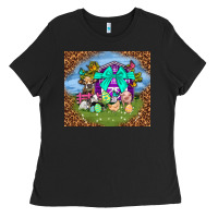 Black Farm animal easter tumbler Easter Day Ladies Tee - Neo Western